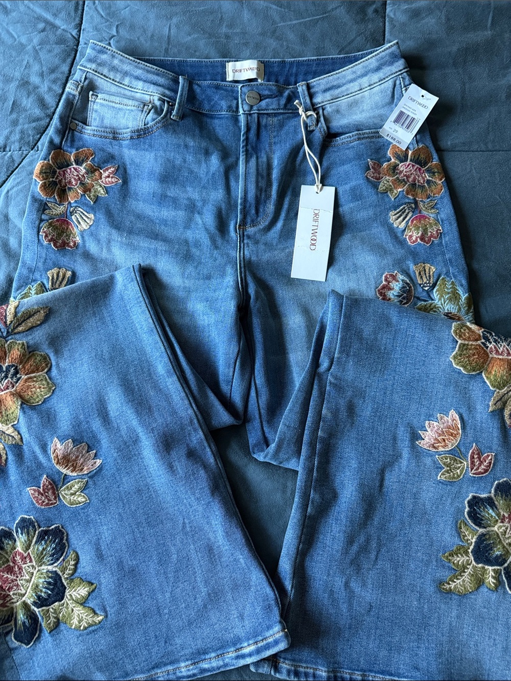DRIFTWOOD Charlee Embroidered Jeans NWT - Picture 5 of 7